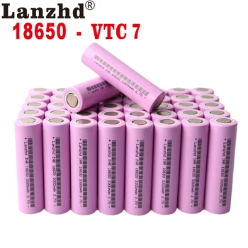 18650 Nabíjateľné Batérie Pre Samsung 18650 Batérie je 3300mAh INR18650 30A lítium Li ion 3,7 V 18650VTC7 18650 (40pcs-400pcs)