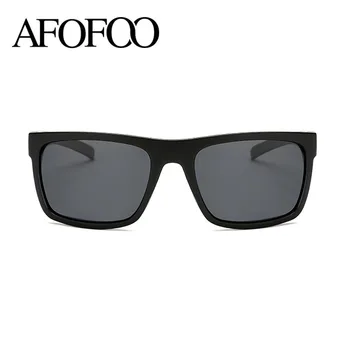 AFOFOO Klasické Polarizované slnečné Okuliare Značky Dizajn Mužov Jazdy Slnečné Okuliare Muž Námestie Okuliare na Nočné Videnie Okuliare UV400 Odtiene