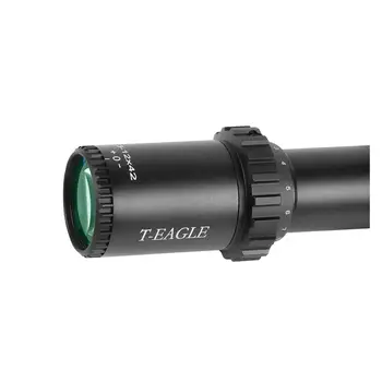 T-PÁN EAGLE 3-12X42 FFP Compact Optical Pohľad Taktické Riflescope Leptané Sklo Reticle Červená Zelená llluminate Airgun Pre Lov