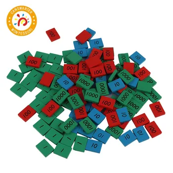 Montessori Materiály, Drevené Hračky, Pečiatka Hra Iné Vydanie Dreva Označení Pečiatok, Matematika Hračka Skoro Vzdelávacích