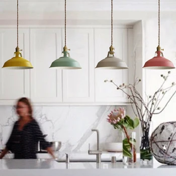 Moderný Prívesok Svetlá LED Železa Závesné Svietidlo Pre Jedáleň, Obývacia izba, Kuchyňa Domov Nordic Dekorácie E27 Módne Svietidlá