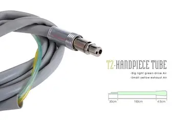 Zubné 2 Diery Silikónové Hadice T2 Hadice Konektor pre Vysokú Rýchlosť Handpiece