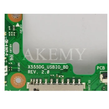 XinKaidi Pôvodný Pre ASUS X555 X555DG USB IO ZVUKOVÝCH KARIET na PALUBE REV:2.0 Testované Rýchlu Loď