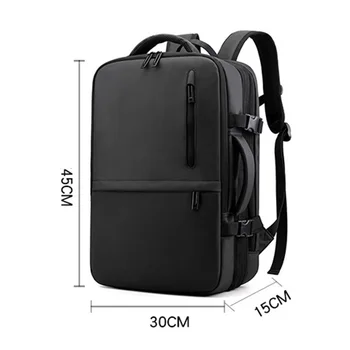 Laptop Backpack Mens Muž Batohy Business Notebook Nepremokavé Späť Pack USB Nabíjanie Tašky Cestovné Bagpack