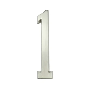10 cm Samolepiace Číslo Domu Dvere Domov Adresa Schránky, Čísla, Číslo Domu Digitálne Vonkajšie Dvere Nálepky Znakom #1 Striebro