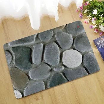 Multi-veľkosť vytlačené kamenný koberec, kúpeľňa vaňa mat nastavenie 3D vytlačené kúpeľni podlahové gumy koberec