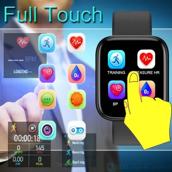 Plne Dotykový Smart Hodinky Ženy Muži Smartwatch Pre Android IOS Elektronika Smart Hodiny Fitness Tracker Nehrdzavejúcej ocele Smart-hodinky