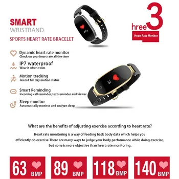 S3 Plus Smart Hodinky Farebný Displej Nepremokavé Ženy potítka Srdcového tepu Smartwatch Dámske Hodinky Reloj Pre Android IOS