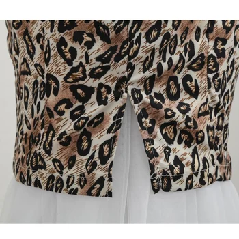 Leopard Tlač Sexy plavky s uväzovaním za Plášť Šaty Polka Dot Vintage Ženy Lete Backless 50. Pin Up Rockabilly Tenký ako Ceruzka Bodycon Šaty