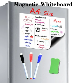 A4 Veľkosť 210mmx297mm Magnetická Tabuľa Magnety na Chladničku Prezentačné Dosky Domácej Kuchyni Nástenky Písanie Nálepky Magnety