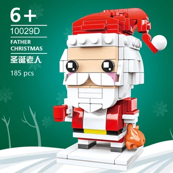Mini Bloky Vianoce, Santa Claus Model Micro Tehly stavebným Hračka pre deti, Deti Snehuliak detské Hračky Vianočný Darček