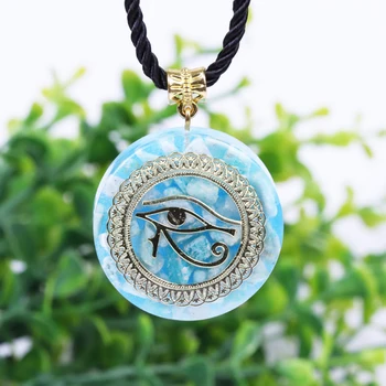 Horus Oko Všetko Vidí Oči Orgonite Energie Prívesok Orgone Amazónie Náhrdelník Devil ' s Eye Náhrdelník Amulet Magnetické Šperky