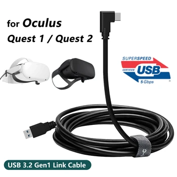 16-Nohy 5M Pre Oculus Link Kábel USB 3.2 Gen 1 Typ C pre Oculus Quest 2 Odkaz Pary VR Príslušenstvo