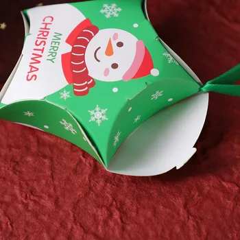 10pcs Papierové Darčekové krabičky s Stuha na Vianočné Balenie Vianoce, Nový Rok Deti Láskavosti Candy Dragee Čokoláda Darčekové Balenie Box