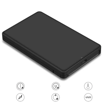 2TB Pevný Disk Externý HDD Šachty rozhranie USB 3.0 Až 2,5 Palcový SATA Mobile Pevného Disku Box S Dual LED kontrolka