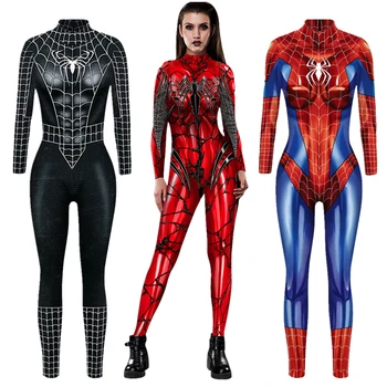 Žena Superhrdina Jed PS4 Spider Ďaleko Od Domova Jumpsuit Cosplay Kostým Kombinézu Zentai Vyhovovali Halloween