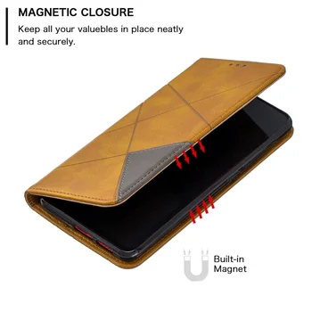 Magnetické Kože Flip puzdro pre Xiao Redmi Poznámka 9 9s 8t 8 7 Pro pre Mi Poznámka 10 Cc9 Pro 9t Redmi 8a 8 7 7a K20 Pro Peňaženky Kryt