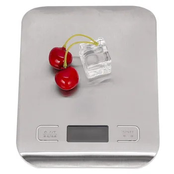 Digital Mierka 5000g Kuchyni Varenie Opatrenie Nástroje z Nerezovej Ocele Elektronické Váhy LED Elektronické Lavičke v Rozsahu Hmotnosť