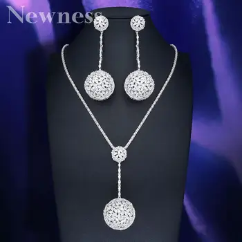 Novota nové dorazí Luxusné Disko Gule Nigérijský Náhrdelníky Náušnice Šperky Sady Pre Ženy, Svadobné Indickej Dubaj Svadobné Šperky Sady