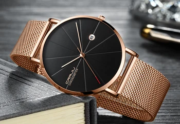 CRRJU Luxusné Značky Športové Náramkové hodinky Rose Black Displej Dátum Hodinky pánske Quartz Bežné Obchodné Sledovať Relogio Masculino