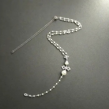Cheny s925 mincový striebro septembra nový kríž v tvare prívesok nastaviteľné náhrdelník ženy móda strednej dĺžky bohémsky štýl
