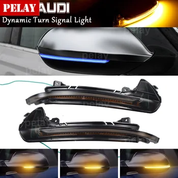 LED Dynamický Zase Signál Blinker Tečúcej Vody Blinker Bočné Zrkadlo Blikajúce Svetlo Pre Audi A6 RS6 4G C7 7.5 2012-2018