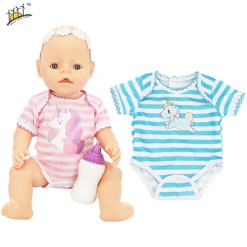 Unicorn Dieťa Zábal Oblečenie Jumpsuit fit 43-45 cm Baby-narodil Bábiky, Príslušenstvo & 18-palcové American Doll Oblečenie Remienky Pyžamá