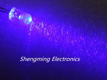 1000pcs 5mm Kolo Modrá Supersvietivé LED Svetlo, voda jasné