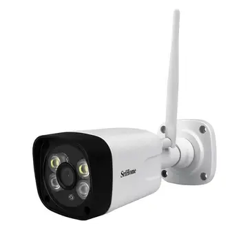 Sricam SH035 3.0 MP IP Kamera 1296P Vonkajšie Nepremokavé Full-farebné Nočné Videnie hviezdne svetlo, WIFI, Kamera, H. 265 Bezpečnostné CCTV Kamera