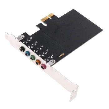 PCI-E Audio Digitálny Zvuková Karta 5.1 Pevné Kondenzátory CMI8738 Chipset Bariéru Zvuková Karta