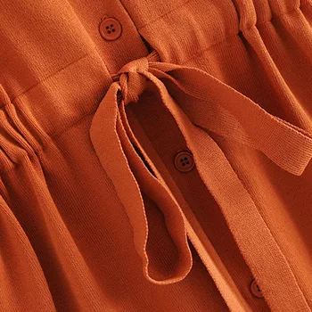 Jeseň Pletené Šaty Za 2020 Ženy Elegantného tvaru Dlhé rukávy Midi Šaty Strany Ruched Zrastov Tričko Žena Šaty