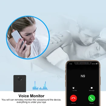 Audio Monitor Mini N9 GSM Zariadenie Počúvanie Dohľad Zariadenia, Akustický Alarm Postavený v Dvoch Mic