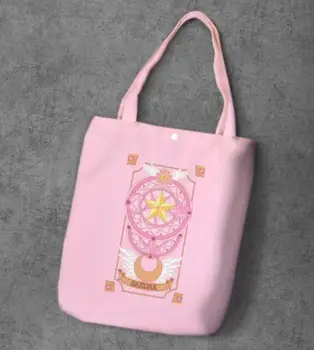 Sakura Sailor Moon Tsukino Cosplay zips Školy Kabelka Plátno Tote Taška cez Rameno Aktovka Shopping Messenger Taška Crossbody
