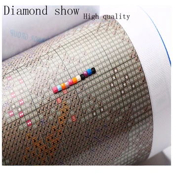Diy 5d plný Diamond Maľovanie cross stitch súpravy Plátno na Stenu Umenia 