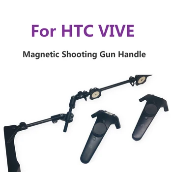 VR Hre Streľbe Zbraň Dvojité Rukoväť Radič Nastaviteľný Držiak pre HTC VIVE VR Headset Príslušenstvo Magnetický Držiak Pištole
