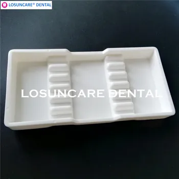 LOSUNCARE 1PC Autoclavable Zubné Nástroj plastový Zásobník zubné palety zásobníka v členení na zubár lab