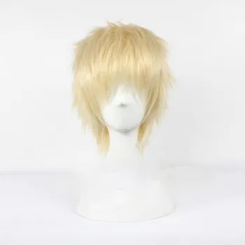 Anime Haikyuu!! Kei Tsukishima Cosplay Parochne Krátke Svetla Blond Cosplay Kostým Parochňu Žiaruvzdorné + Parochňu Spp