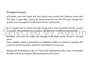 Pre Objektív Pokožky Odtlačkový Protector Sony FE 35 f1.4 ZA Anti-scratch Pokožky Zábal Film Nálepky