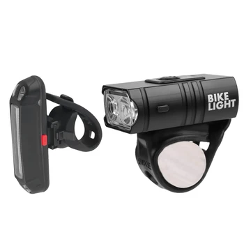 USB Nabíjateľné LED Svetlo na Bicykel Nastaviť, Nepremokavé Cyklistické T6 LED Predné Svetlo zadné svetlo Zadné Bezpečnostné Varovanie Lampa Cyklistické Príslušenstvo