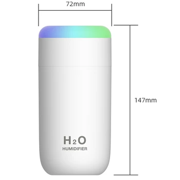 350 ml veľkokapacitný Zvlhčovač Vzduchu USB Nabíjateľné Bezdrôtový Ultrazvukové Vôňa Vodnej Hmly Difúzor Svetlo
