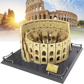 Architektúra Orientačný bod Série Rímske Koloseum Model 1758pcs Wange 5225 DIY Stavebné Bloky, Hračky pre Deti Vianočný Darček
