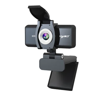 HXSJ S90 HD Webkamera s Mikrofónom USB3.0 2.0 720P Nastaviteľný o 360 Stupňov a High-end Video Hovor Fotoaparát CMOS Kamera S ochranou Osobných údajov Kryt