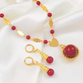 Anniyo Marshall Pearl Prívesok Loptu Korálky Náhrdelníky Šperky Set Ženy, Zlatá Farba Guam Federatívne Šperky Havaj Darček #164606
