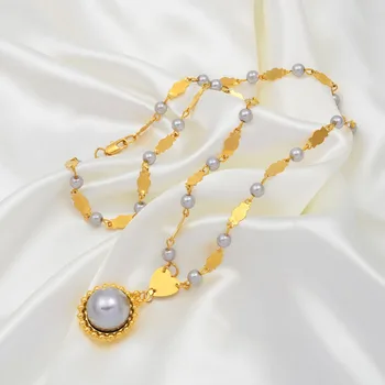 Anniyo Marshall Pearl Prívesok Loptu Korálky Náhrdelníky Šperky Set Ženy, Zlatá Farba Guam Federatívne Šperky Havaj Darček #164606