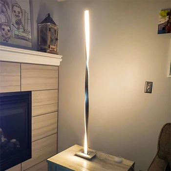 Moderné RGB LED Poschodí Lampa Obývacej Miestnosti Podlahové svetlá Stojace Rodinné Izby, Spálne, Kancelárie Také jednoduché Osvetlenie stojan na čítanie