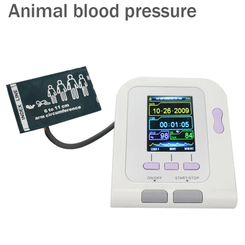 Zviera krvný tlak Pet sphygmomanometer pre zvieratá Nastaviteľné Digitálne Hornej končatiny Krvný Tlak OVP Monitor CONTEC08A