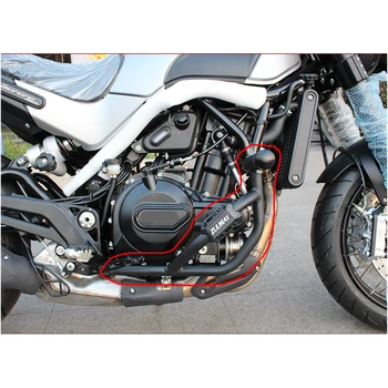 Motocykel Crash tyče Motora ochrana nárazníka Hliníka a Nylon Jazdca Crash Pre Benelli Leoncino 500 Vysokej kvality
