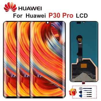 Pôvodný Pre Huawei P30 Pro LCD VOG-L04 VOG-L09 VOG-L29 VOG-TL00 Displej Dotykový Displej Digitalizátorom. výmenu Častí P30 Pro Displej