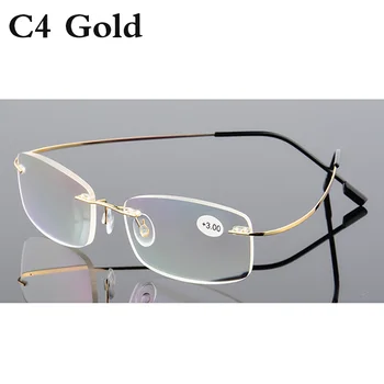 Okuliare na čítanie Muži Ženy bez obrúčok Ultra-Light Magnetické Presbyopic Okuliare Pre Mužov Ženy +1.0+1.5+2.0+2.5+3.0+3.5+4.0 RS079