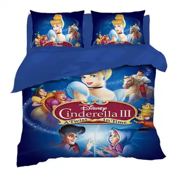 Disney Posteľ Kryt Nastaviť Merida Princezná posteľná bielizeň Queen Size Deka Obliečky pre Dievčatá Spálňa Decor Plný Coverlets Kráľ Detský Domov